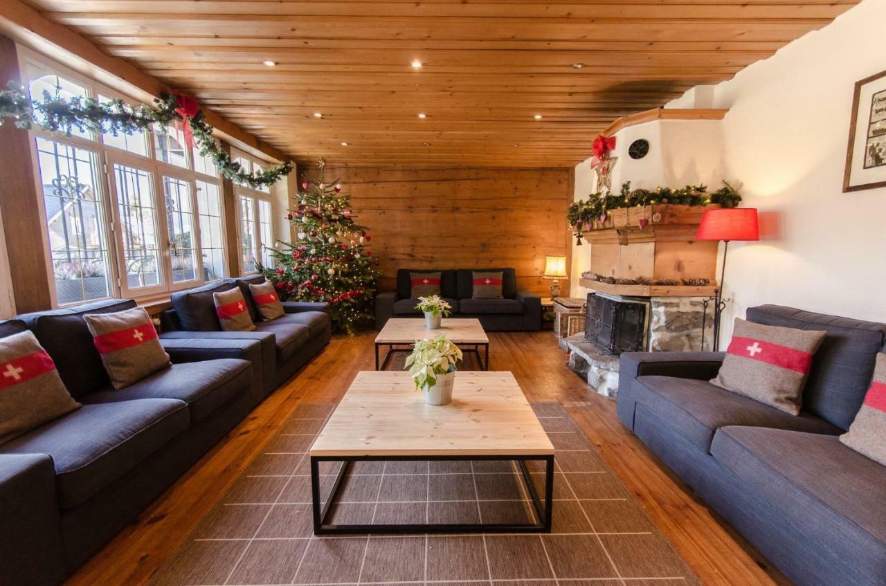 Family B&B Le Vieux Chalet Chateau-d'Oex Kültér fotó